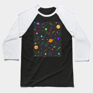 Colorful space Baseball T-Shirt